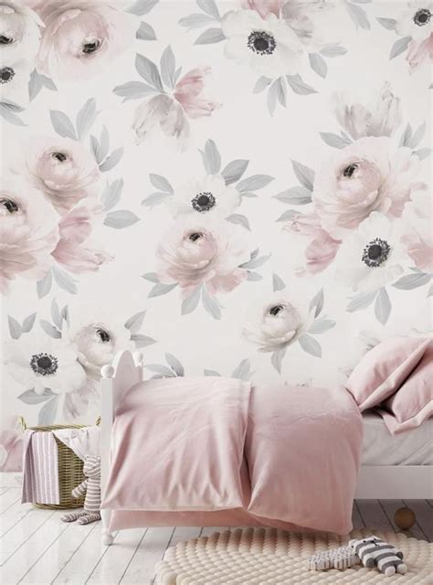 Flower Mural Wallpaper Romantic Flowers Flower Extra Large Wall Art