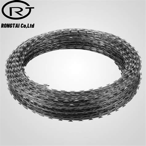 Galvanized Barbed Wire For Mesh Security Fencing China Razor Wire Fence And Wire Mesh Fence
