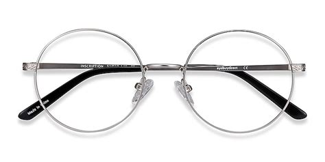 Inscription Round Silver Full Rim Eyeglasses Eyebuydirect