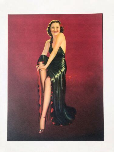 Mint Condition 1940s Billy Devorss Pinup Girl Picture Brunette In