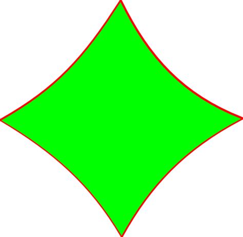 Bright Green Diamond Shape Clip Art At Vector Clip Art
