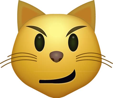 Smirk Cat Emoji Free Download Ios Emojis Emoji Island