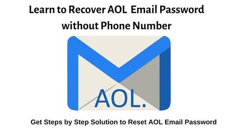 Learn How To Recoverresetchange Aol Email Password Youtube