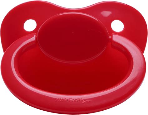 Littleforbig Adult Sized Pacifier Dummy For Adullt Baby Bigshield Red