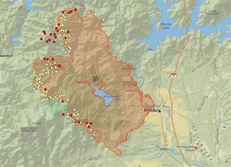 Live Map Of The Carr Fire Near Redding
