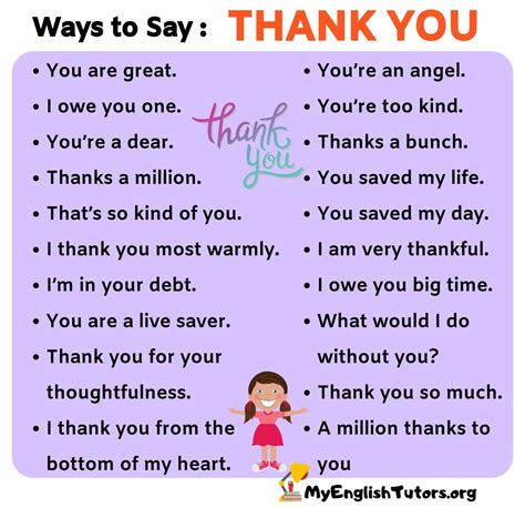 Synonyms are words that are similar or have a related meaning, to another word. Thank You Synonym: 41 Power Ways to Say THANK YOU - My ...