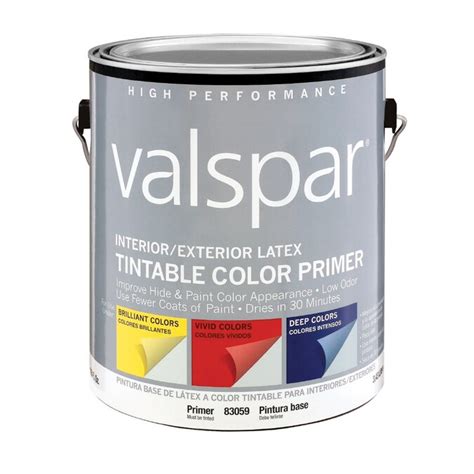 Free delivery and returns on ebay plus items for plus members. Valspar Gallon Interior/Exterior Latex Primer in the ...