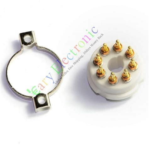 Gold 8pin Ceramic Vacuum Tube Socket Octal Valve For Kt88 El34b 6550 Audio