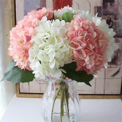 elegant hydrangea artificial silk flower wedding centerpieces bouquet christmas ornament garland