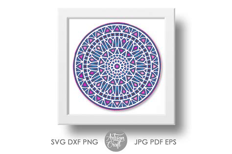 Layered Mandala Svg Multi Layer Mandala By Artisan Craft Svg