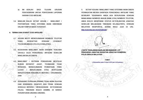 Applicants residing in malaysia should submit their applications to the consular division, ministry of foreign affairs at the following address Now you can report commercial crimes to the Royal ...