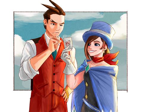 Artstation The Ace Attorney And The Greatest Magician Apollo Justice And Trucy Wright
