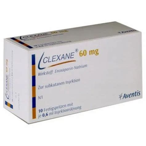 Clexane 60 Mg 0 6 Ml Enoxaparin Injection At Rs 400 Piece Clexane