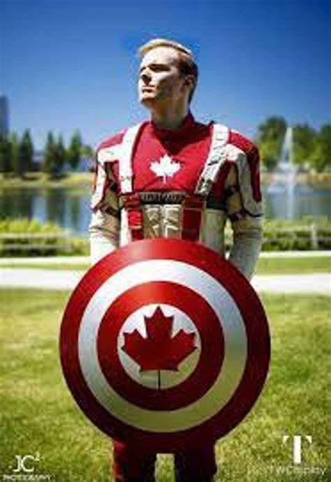 Captain Canada Shield Metal Prop Replica Marvel Captain Etsy