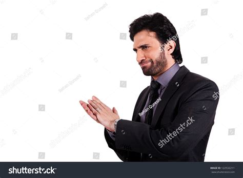 Businessman Clapping Sarcastic Way Stock Photo 122532211 Shutterstock