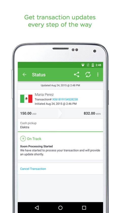 Bill payment, mobile load, money transfer and other facilities. Xoom Money Transfer - Android Apps on Google Play