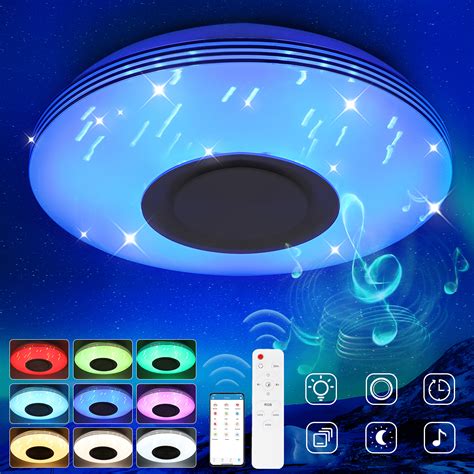 Youtob battery powered led ceiling light wireless motion sensor light 300 lumens 5w for indoor outdoor, closet, pantry, stair, garage, basement, shower (4000k cool white) 4.7 out of 5 stars 164 $14.99$14.99 get it as soon as tue, jan 19 110-240V LED RGB Music Smart Ceiling Lamp Wifi Bluetooth ...