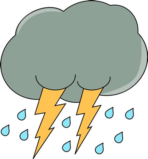 Thunder Png Thunderstorm Clip Art Transparent Png Full Size Clipart
