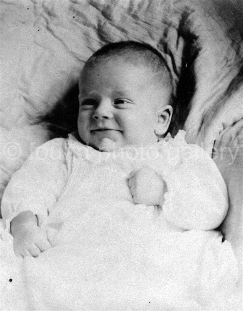 Vintage Photo Happy Baby Boy Antique Photo Black And White Photo
