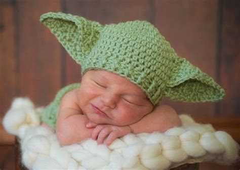 Grogu Baby Yoda Knitted Baby Hat The Green Head