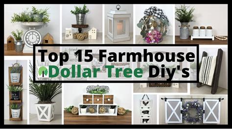Top 15 Farmhouse Dollar Tree Diys2021 Dollar Tree Diys Youtube