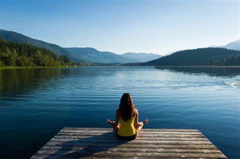 Easy Pose Tranquil Lakeside Meditation At Sunrise Deepwood