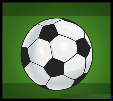 Como Desenhar uma Bola de Futebol (Muito Fácil) - Aprender a Desenhar gambar png