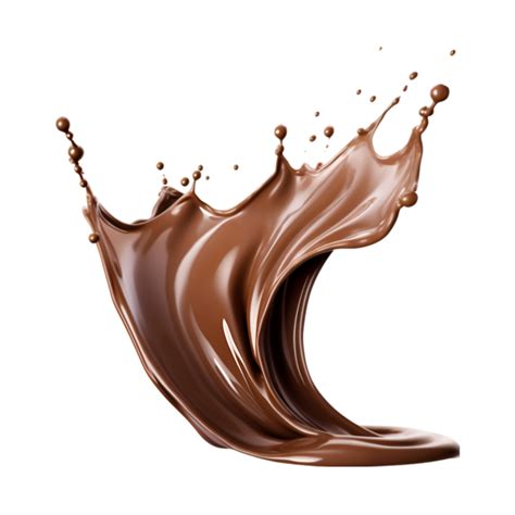 Chocolate Splash Isolated On A Transparent Background 27182168 Png