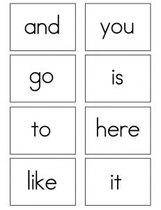 30 words children in kindergarten should know by sight. Kindergarten Sight Words Flash Cards