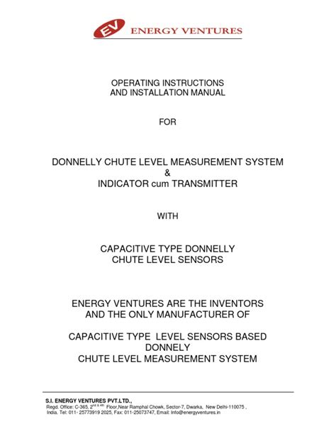 Donnelly Chute Brochure Pdf Capacitance Capacitor