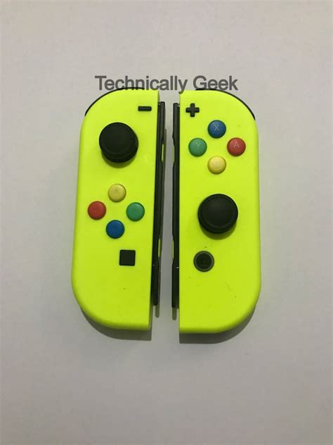 New Joycons Nintendo Switch Genuine Neon Yellow Joy Con Etsy