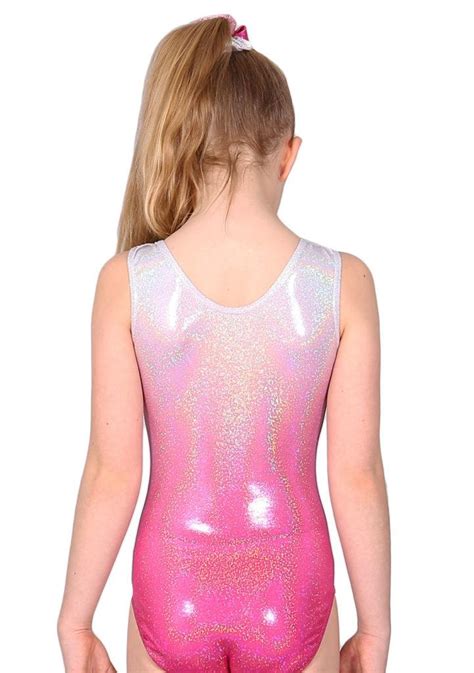Aurora Spo05 Girlsladies Ombre White To Pink Gymnastics Leotards