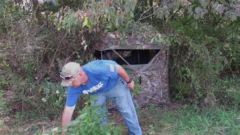 How To Set Up Your Ground Blind Youtube