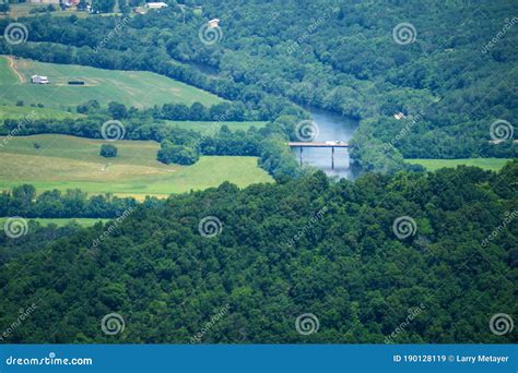 View Of The James River At Mills Gap Overlook Stock Image Image Of