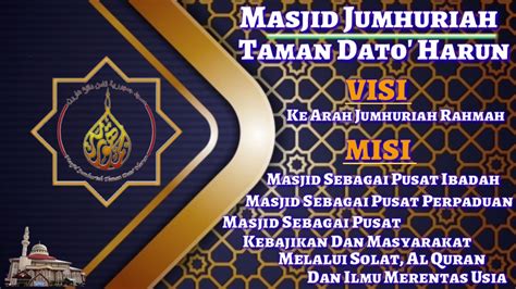 Misi perusahaan adalah tujuan dan alasan mengapa perusahaan itu ada. Masjid Jumhuriah: Visi Dan Misi Masjid - YouTube