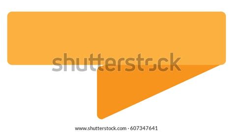 Orange Ribbon Banner On White Background Stock Vector Royalty Free
