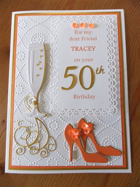 50th Birthday Using A Variety Of Dies Birthday Cards