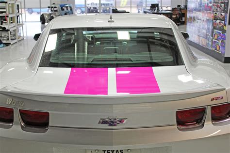 Pink Racing Stripes Keller Zilla Wraps