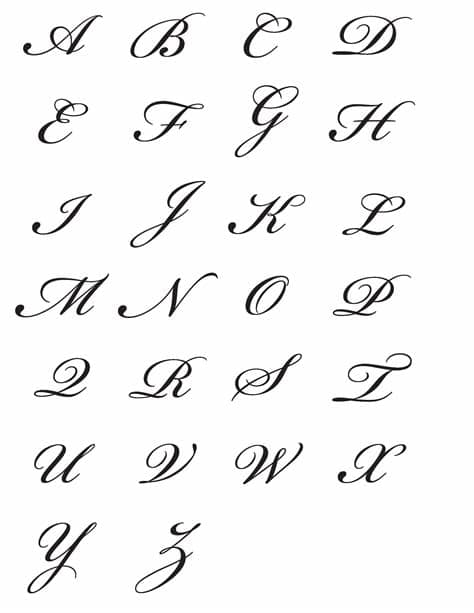 Version 1.000 2005 initial release. Bickham Script Font … | Tattoo fonts, Calligraphy fonts ...