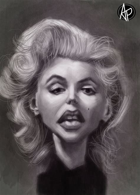 Marylin Monroe Marilyn Monroe Art Caricature Funny Faces