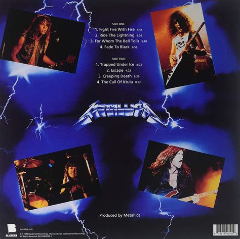 Tres noches en la ciudad de méxico some kind of monster. Classic Rock Covers Database: Metallica - Ride the ...
