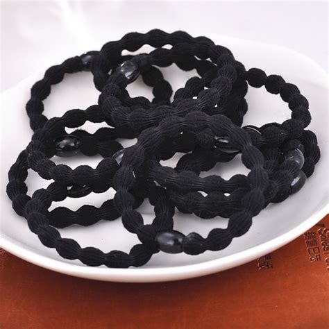 And then if u want to wear hairbands choose a colour which is not so bright try washing your hair every 2 days, but using conditioner every day. 2021 Women Black Rubber Band Elastic Hair Band For DIY And ...