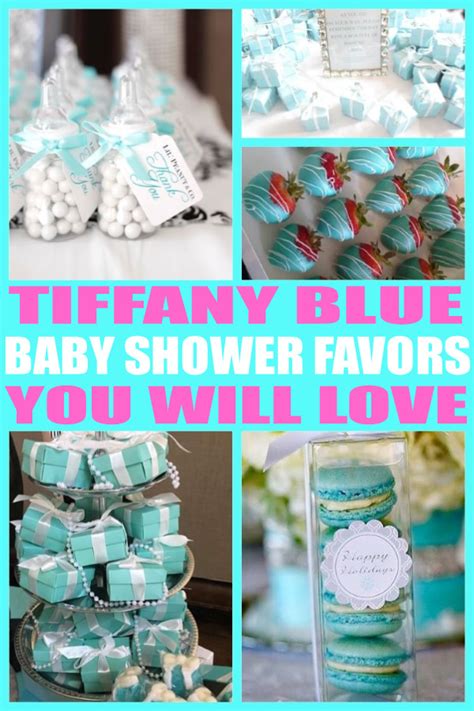 At my baby shower, we had gingerbread cookie cutters with blue ribbon and lace glued on. Tiffany Blue Baby Shower Favors