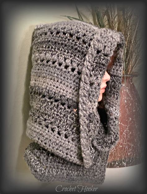 Pattern Capuche Turtleneck Crochet Hooded Cowl Headgear Etsy