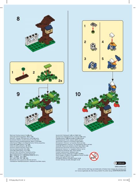 June 2020 Monthly Mini Model Build Instructions Lego 40400 Tree Build