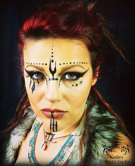 Картинки по запросу Viking Woman Maquillage Halloween Halloween Face