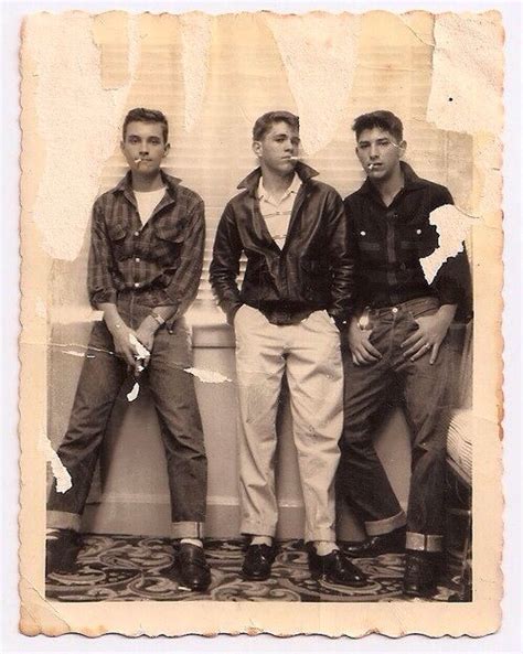 Teenagers 1950s Teddy Boys Vintage Photography Vintage Men