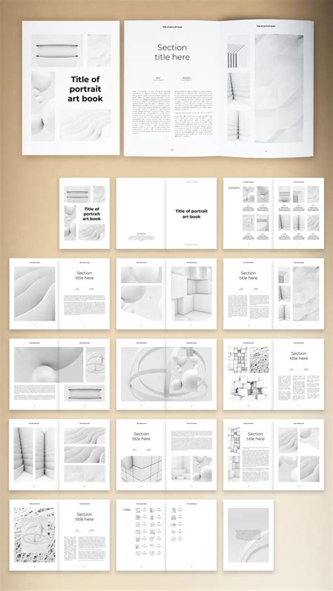 Black And White Book Layout Buy This Stock Template And Explore