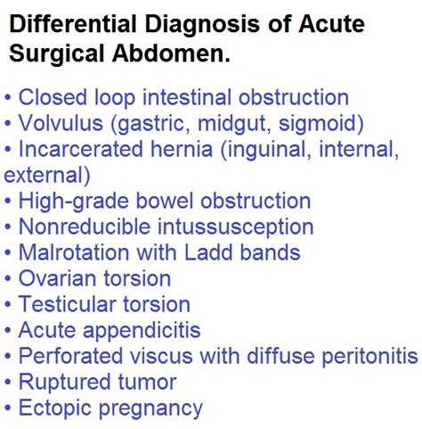 Study Medical Photos Differential Diagnosis Of Acute