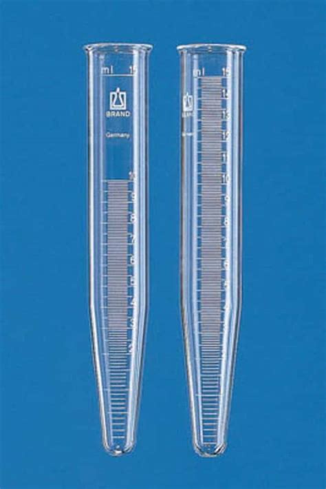 Brand Graduated Glass Centrifuge Tube Conical Bottom Capacity Ml